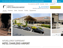 Tablet Screenshot of hotelcharleroiairport.be